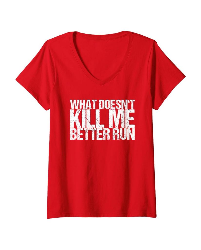 Lustiges Geburtstags T-Shirt „What Doesn't Kill Me Better Run“ – Ansicht 9