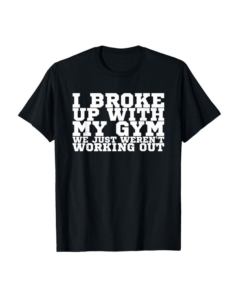 Lustiger T-Shirt „Ich habe mit meinem Fitnessstudio“ | lustige-tshirts.de