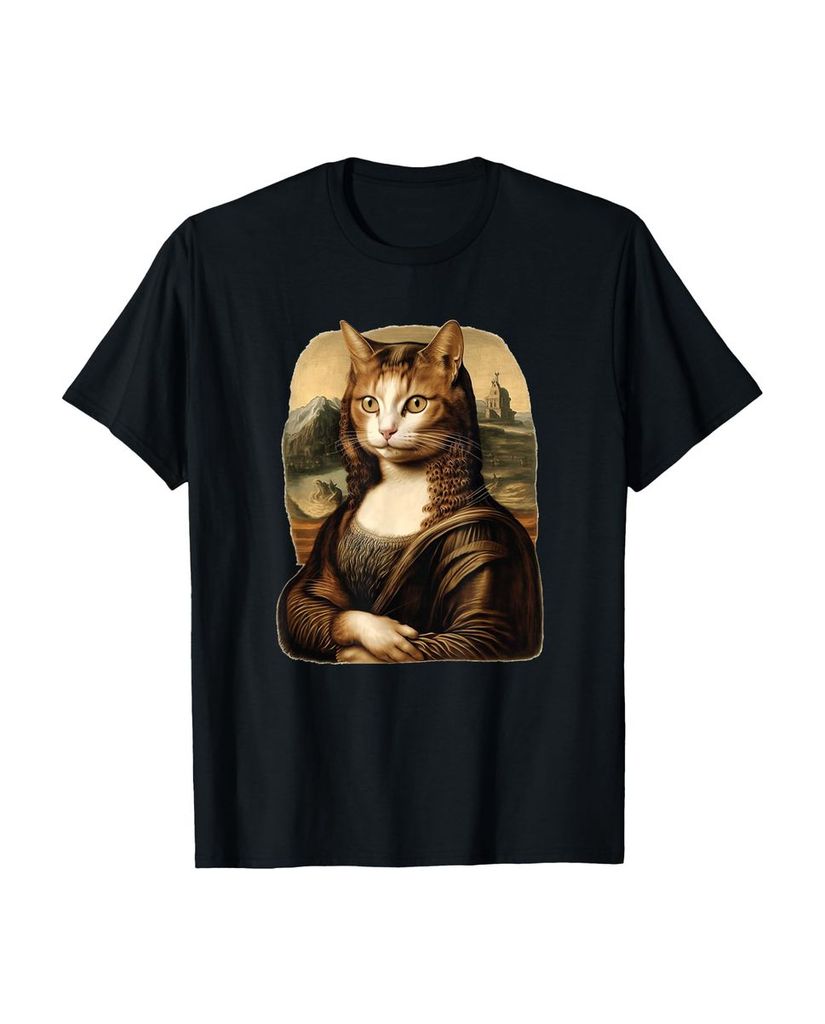 Lustiger T-Shirt „Cats Mona Lisa Funny Art Kätzchen“ | lustige-tshirts.de