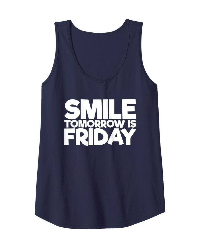 Humorvolles Tanktop „Smile Tomorrow is Friday“ – Ansicht 10
