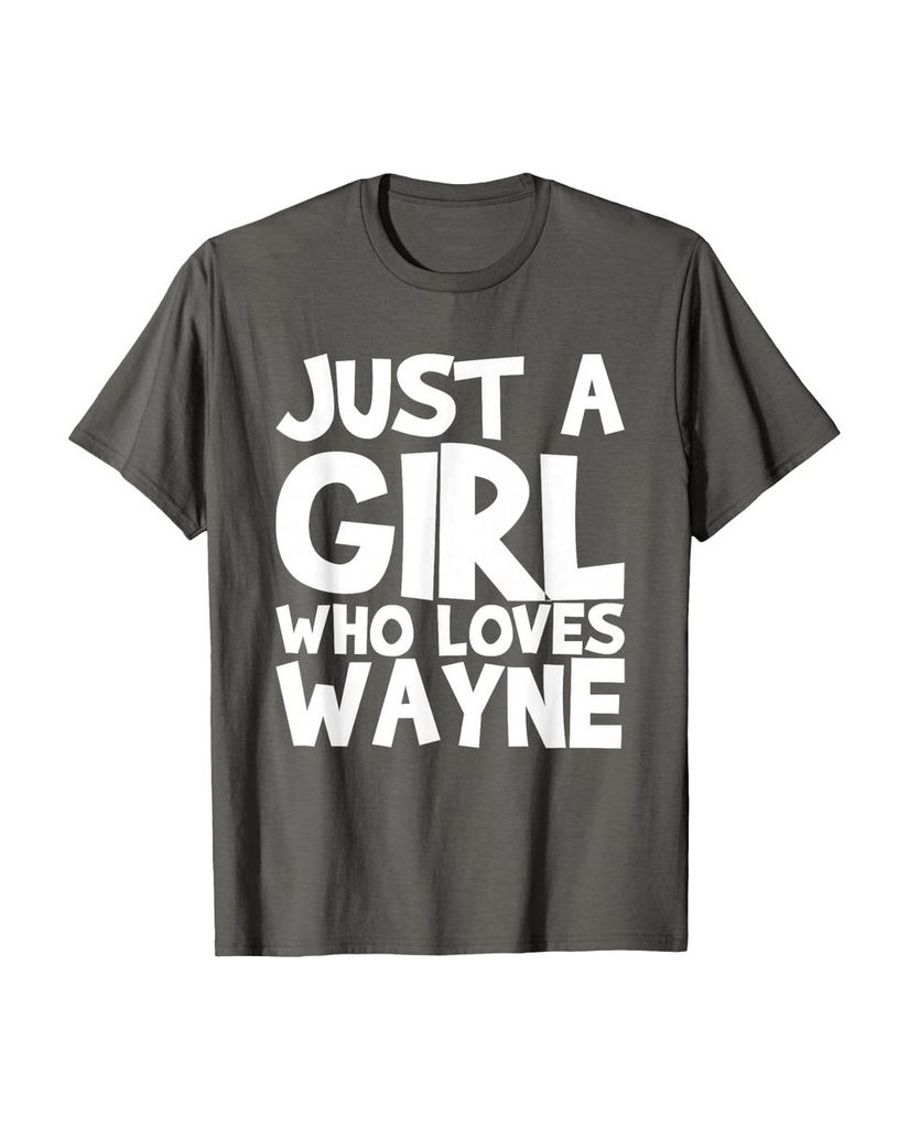 Sag einfach, wen du liebst: T-Shirt „Nur ein Mädchen das Wayne liebt“ – Ansicht 3