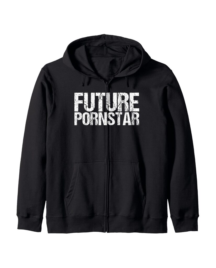 Sweatjacke „Future Pornstar“ mit Reißverschluss – Ansicht 2