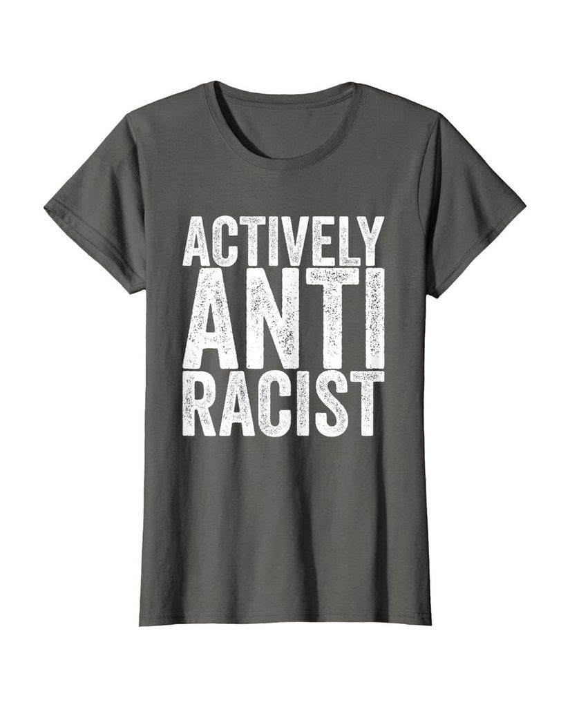 Witziges T-Shirt „Actively Anti Racist“ – Ansicht 18
