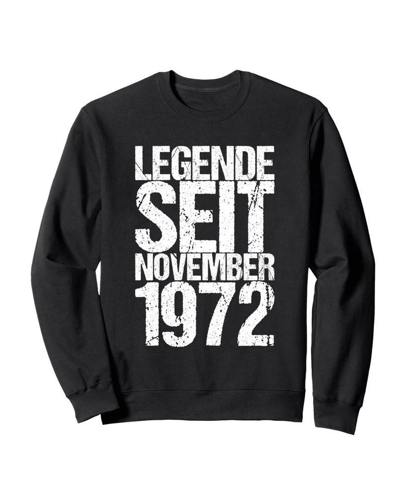 Lustiger Sweatshirt „Legende Seit November 1972“ | lustige-tshirts.de