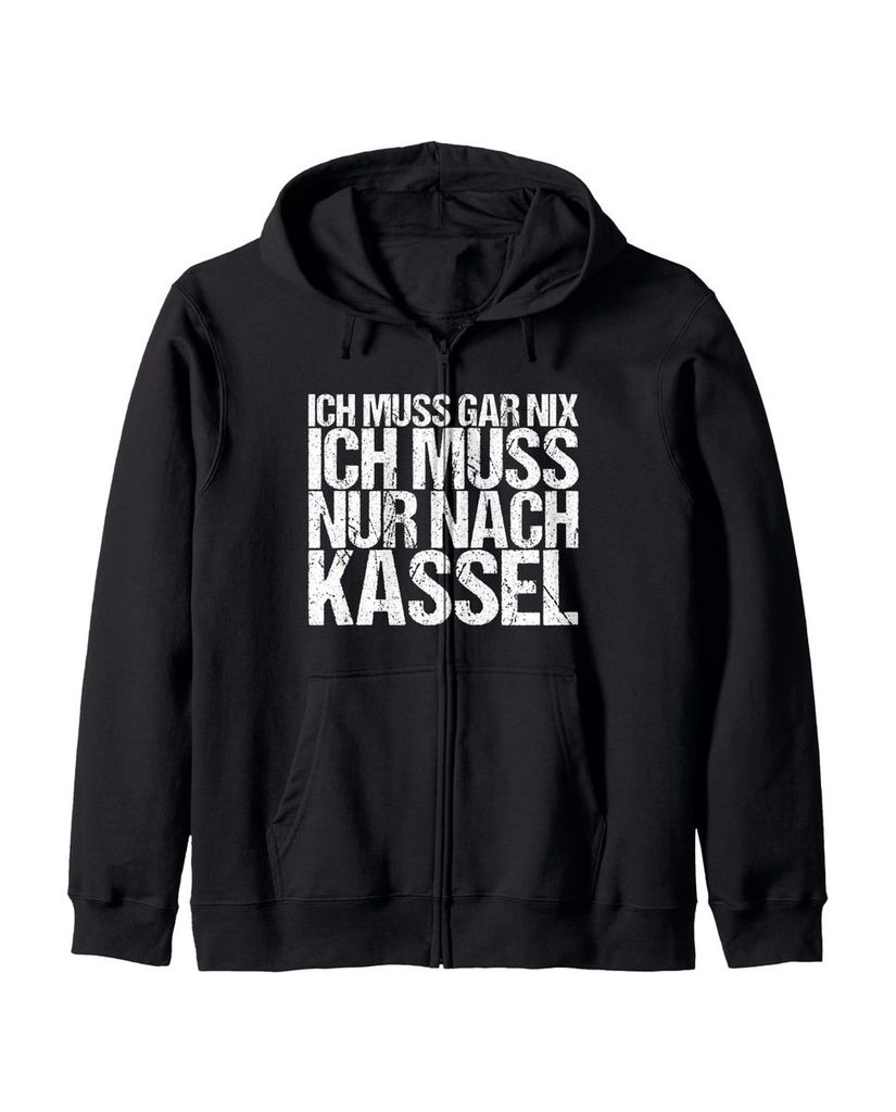 Lustiger Kapuzenjacke „Ich Muss Gar Nix Ich Muss Nur Nach“ | lustige-tshirts.de