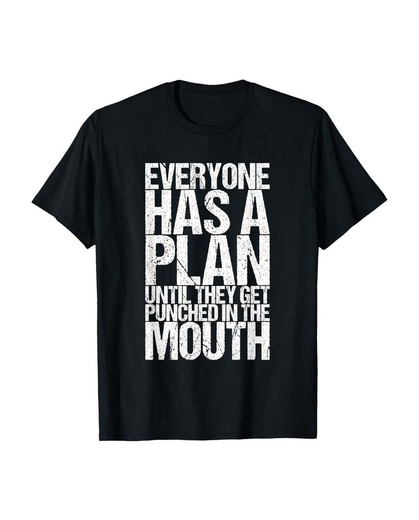 Lustiger T-Shirt „Jeder hat einen Plan bis sie gelocht“ | lustige-tshirts.de