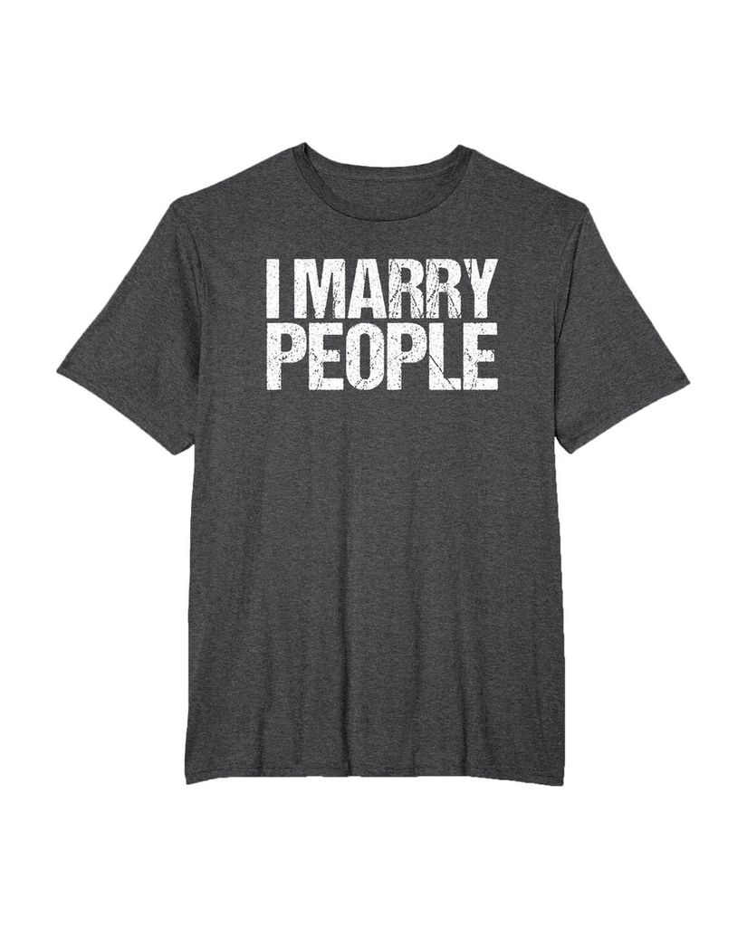 Lustiges Geburtstags T-Shirt „I Marry People“ – Ansicht 24