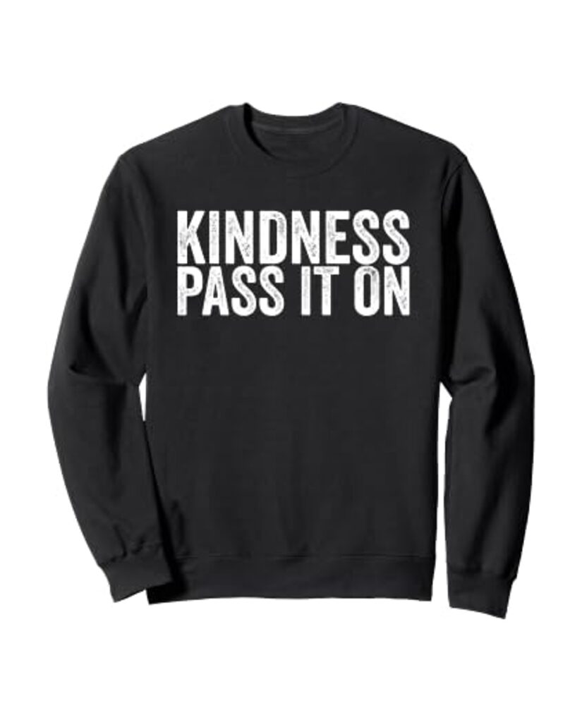 Lustiges Weihnachts Sweatshirt „Kindness Pass It on“ – Ansicht 6