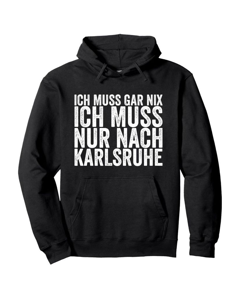 Lustiger Hoodie „Ich Muss Gar Nix Ich Muss Nur Nach“ | lustige-tshirts.de