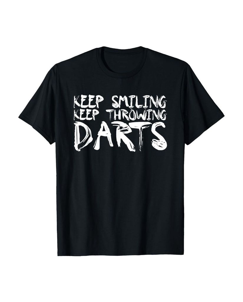 Lustiger T-Shirt „Lächle weiter und wirf weiter Darts“ | lustige-tshirts.de