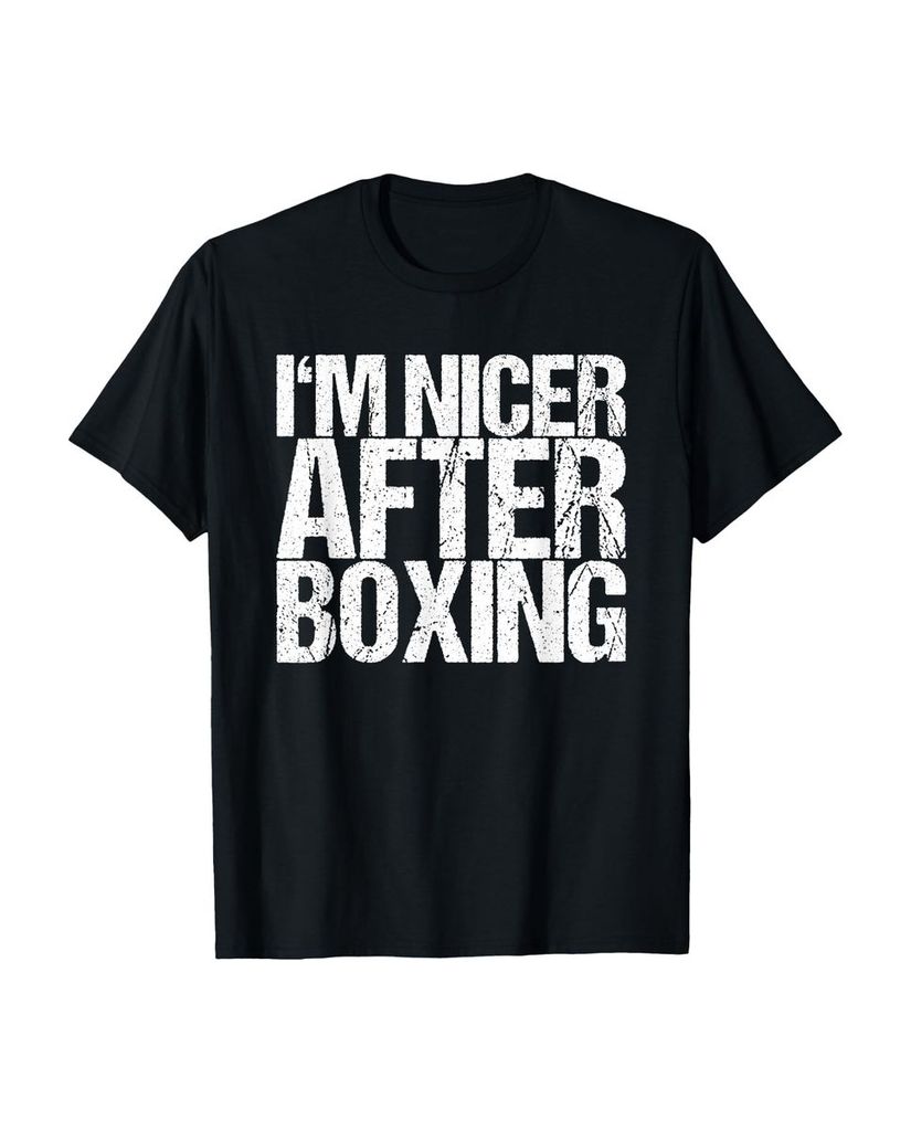 Lustiger T-Shirt „Nach dem Boxen bin ich netter“ | lustige-tshirts.de