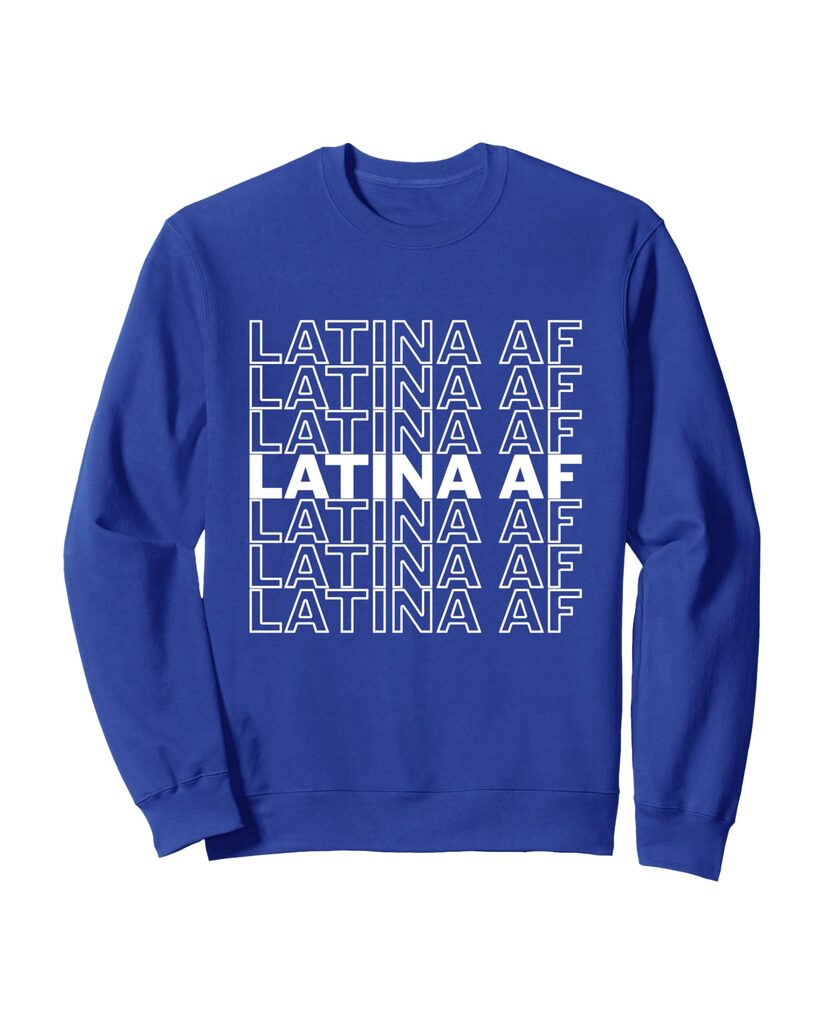Selbstbewusstes Sweatshirt „Latina Af“ – Ansicht 5
