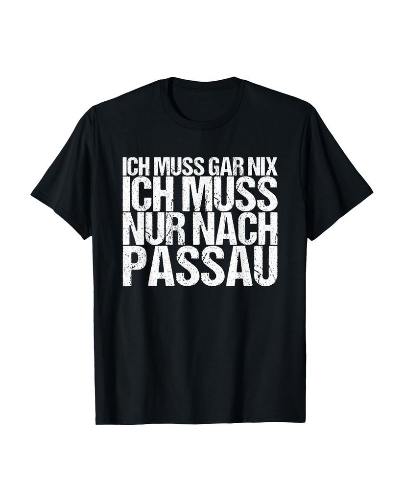 Lustiger T-Shirt „Ich Muss Gar Nix Ich Muss Nur Nach“ | lustige-tshirts.de