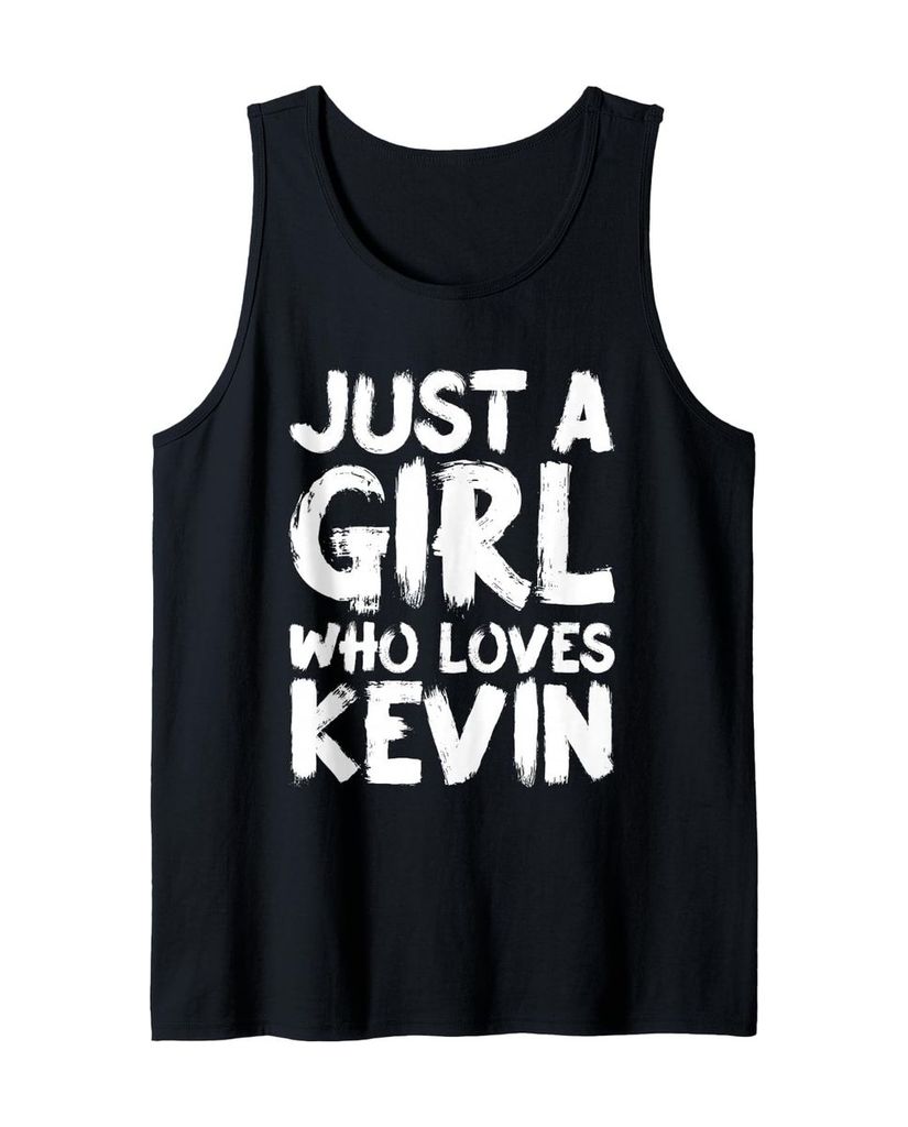 Lustiger Tank Top „Nur ein Mädchen, das Kevin liebt“ | lustige-tshirts.de