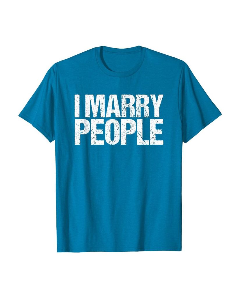 Lustiges Geburtstags T-Shirt „I Marry People“ – Ansicht 37