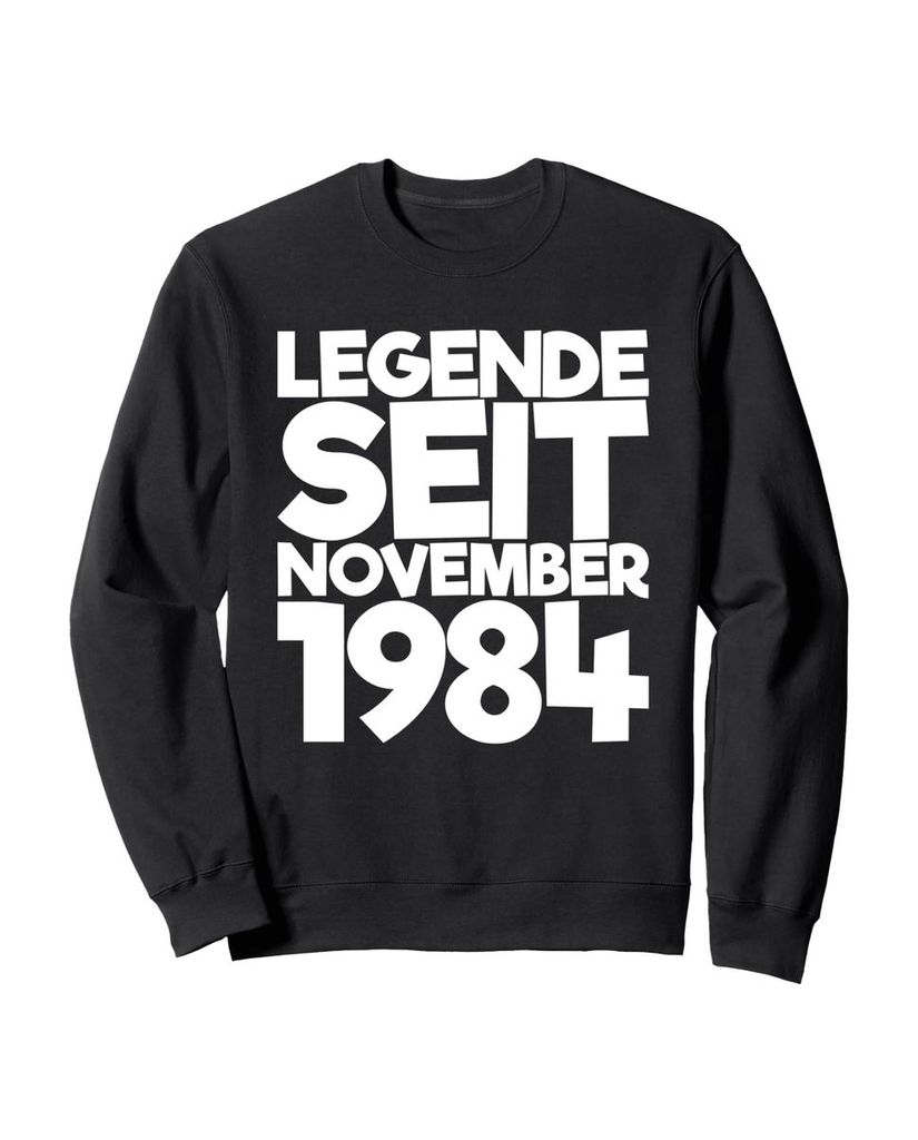 Lustiger Sweatshirt „Legende Seit November 1984“ | lustige-tshirts.de