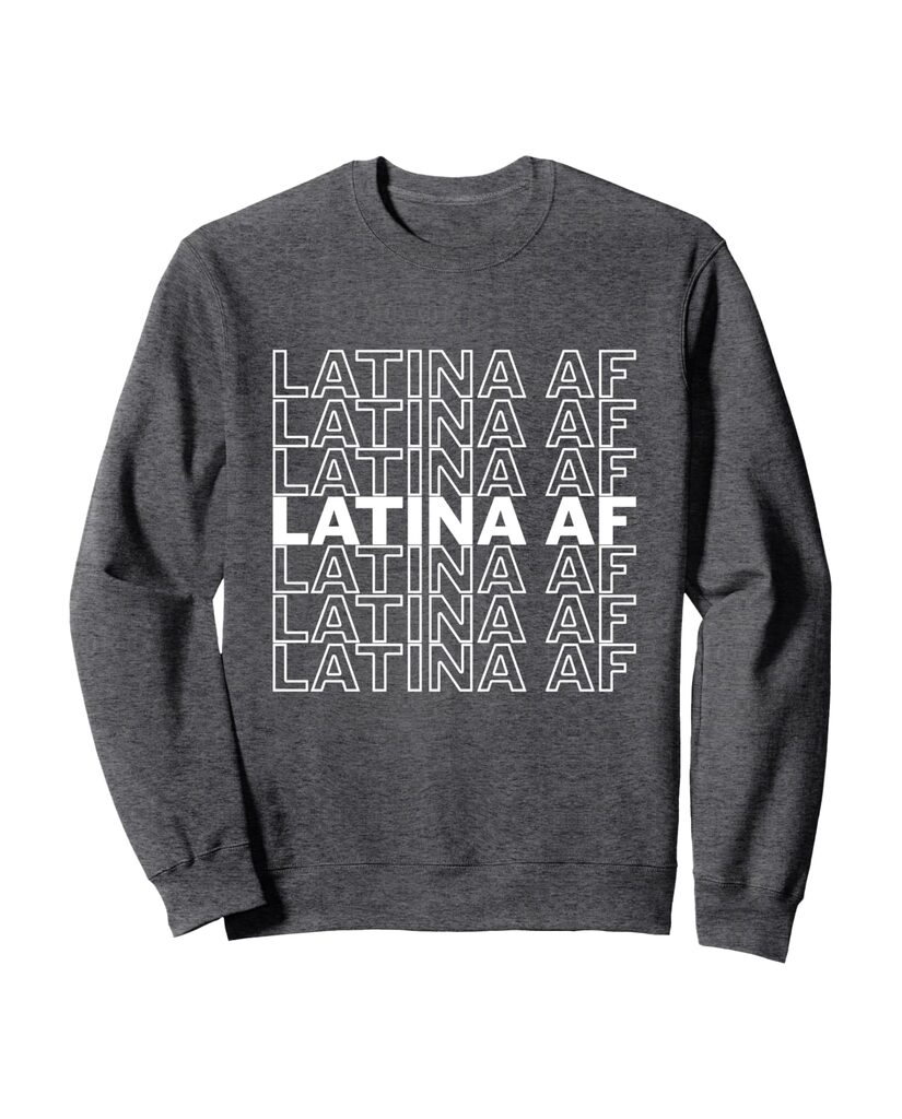 Selbstbewusstes Sweatshirt „Latina Af“ – Ansicht 3