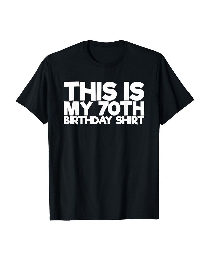 Lustiger T-Shirt „Das ist mein 70. Geburtstagshemd“ | lustige-tshirts.de