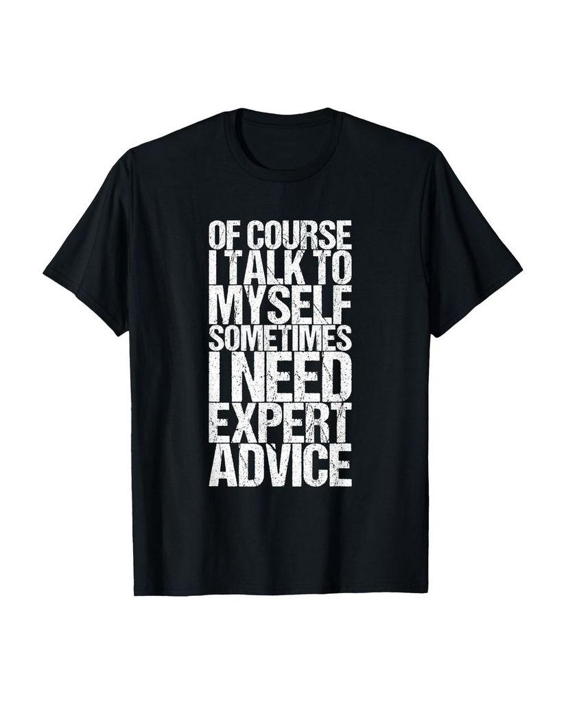 Lustiger T-Shirt „Natürlich spreche ich mit mir selbst“ | lustige-tshirts.de