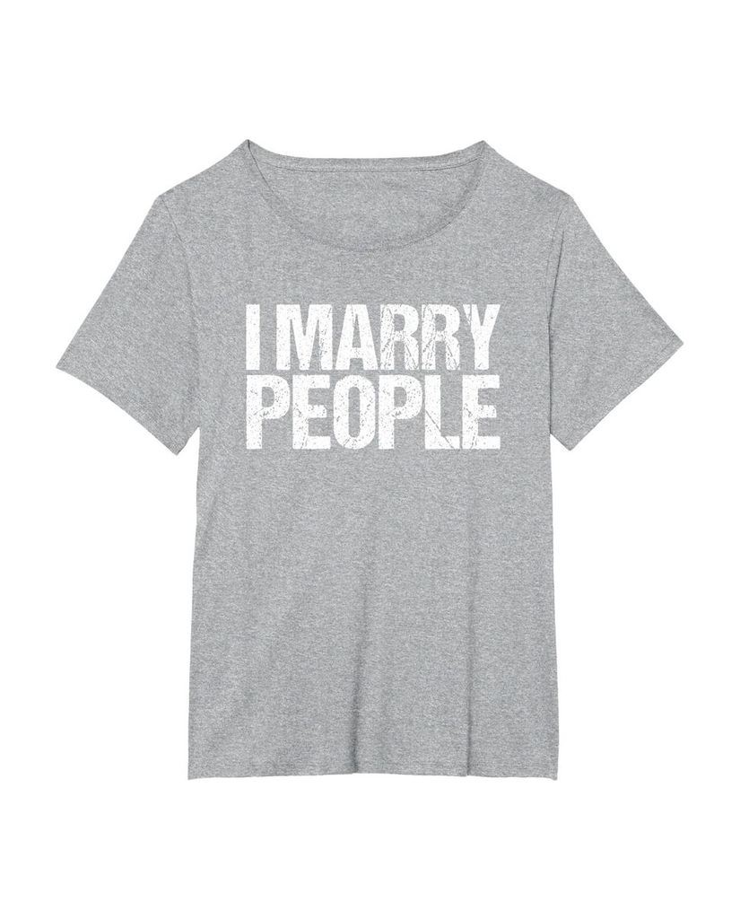 Lustiges Geburtstags T-Shirt „I Marry People“ – Ansicht 11