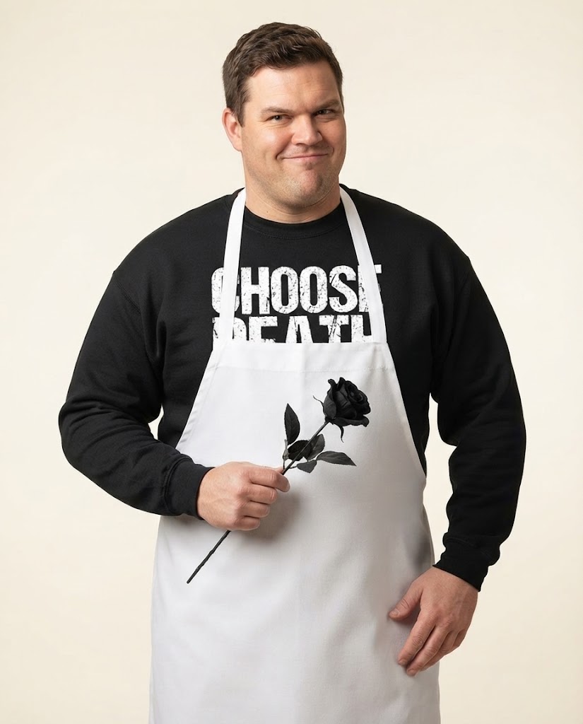 Lustiges Sweatshirt mit dem Aufdruck „Choose Death“